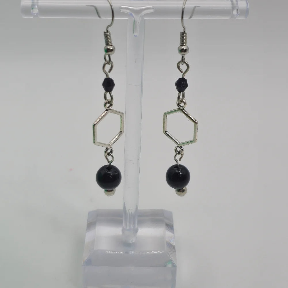Shield Block Earrings
