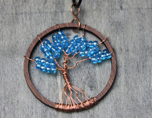 Tree of Life Necklace #37 - Bluesy