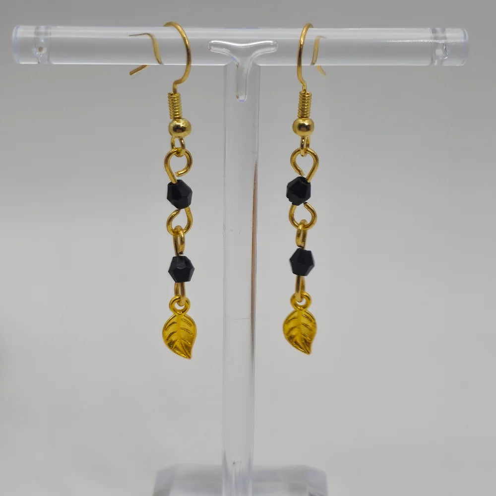 Gold Leafwhisper Earrings