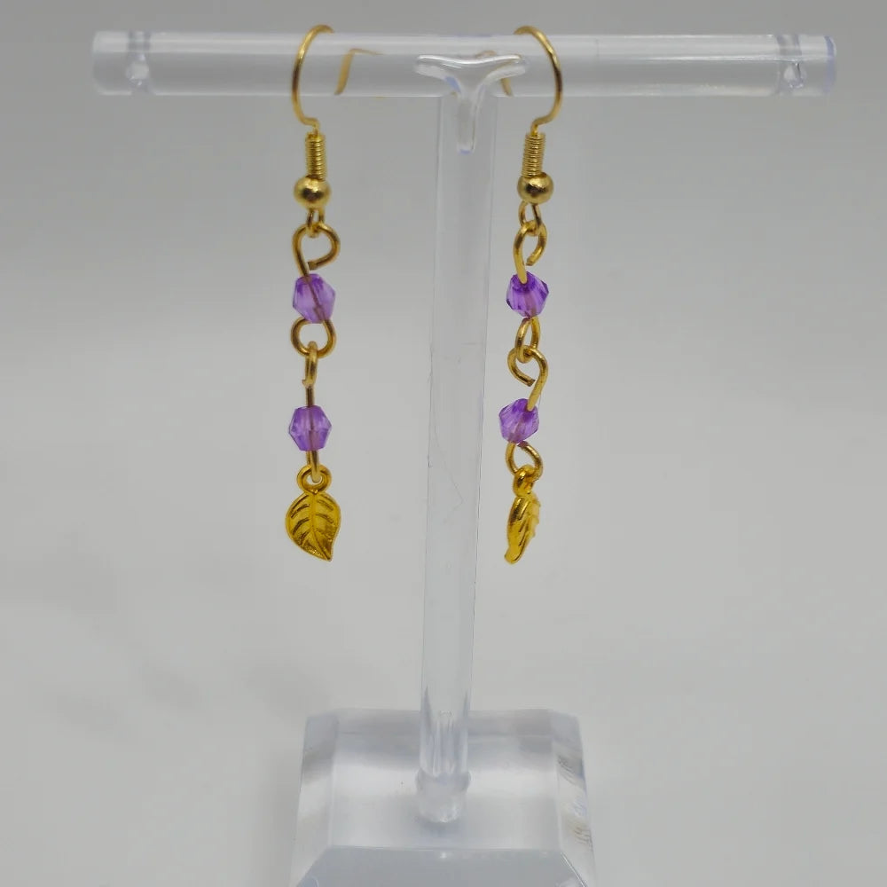 Gold Leafwhisper Earrings
