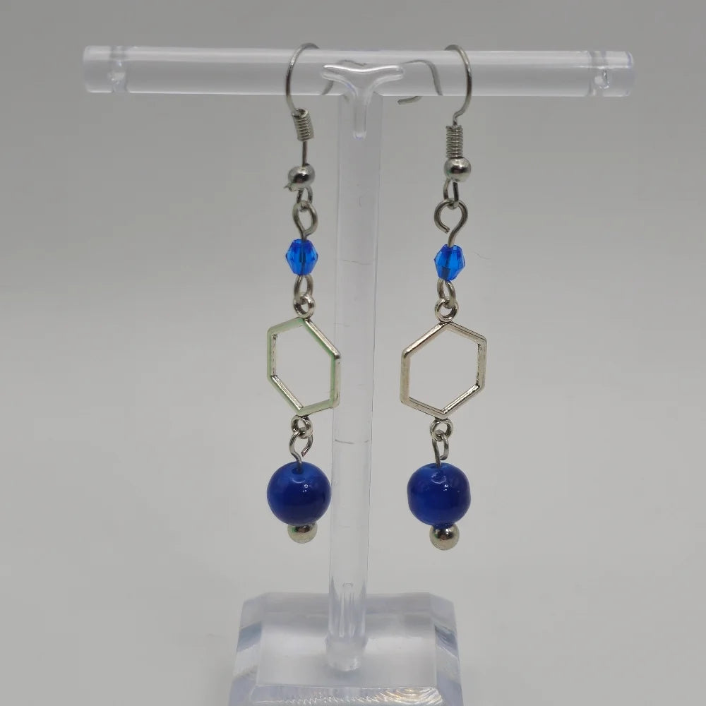 Shield Block Earrings