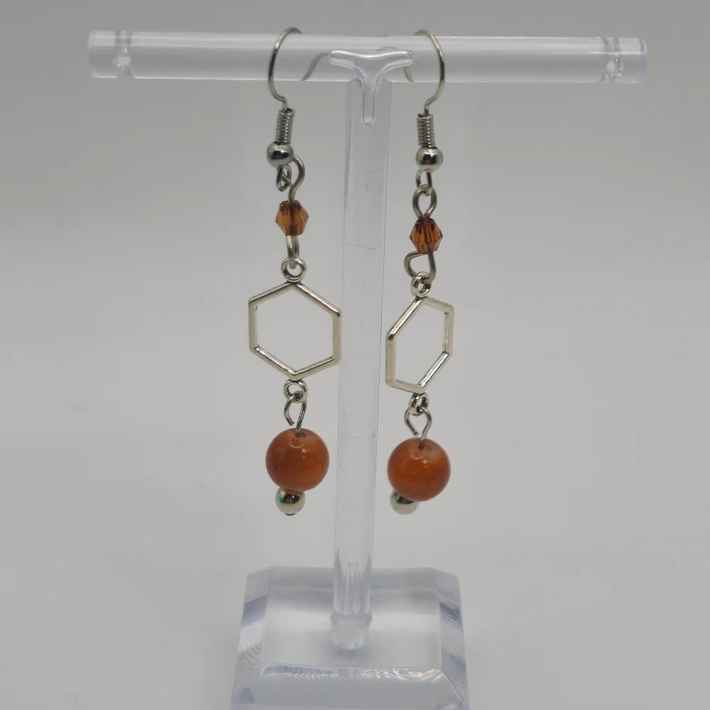 Shield Block Earrings