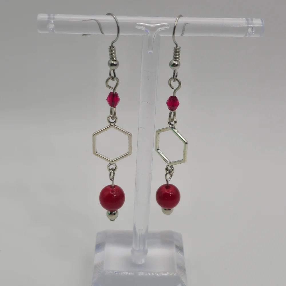 Shield Block Earrings