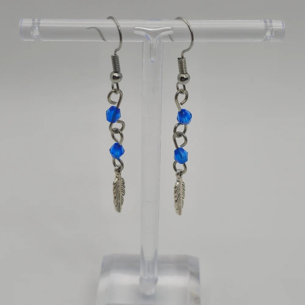 Silver Wyrmfeather Earrings