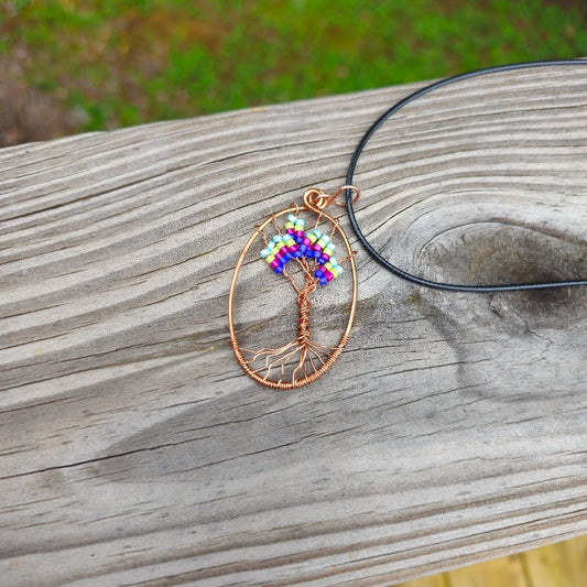 Tree of Life Necklace #24 - Festive