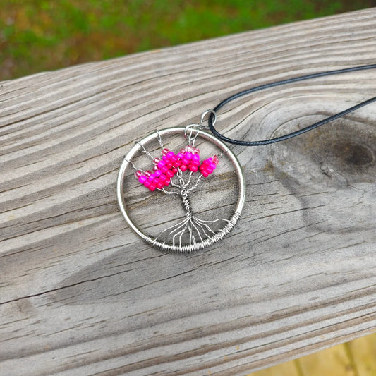 Tree of Life Necklace #26 - Cherry Surprise