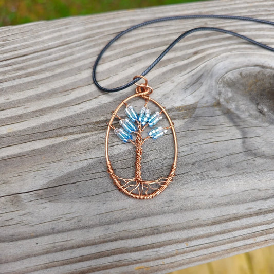 Tree of Life Necklace #34 - Ice